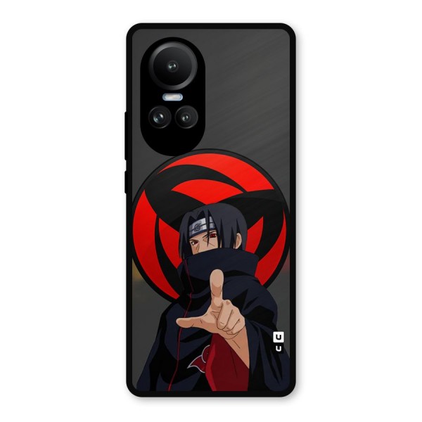 Itachi Uchiha With sharingan Metal Back Case for Oppo Reno10