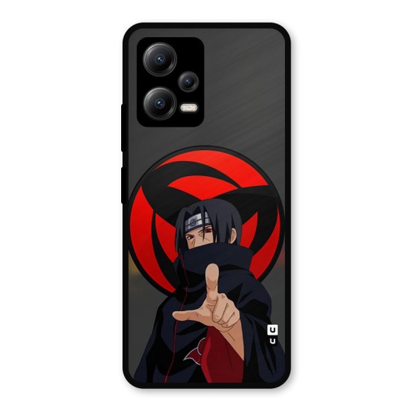 Itachi Uchiha With sharingan Metal Back Case for Poco X5