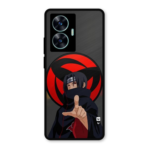 Itachi Uchiha With sharingan Metal Back Case for Realme C55