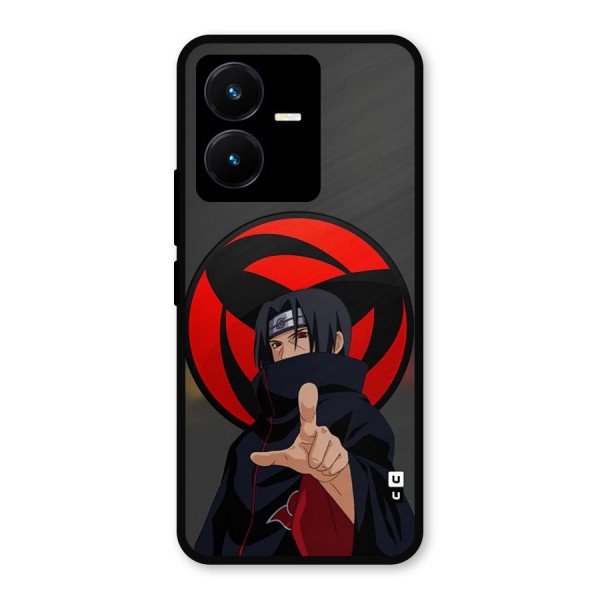 Itachi Uchiha With sharingan Metal Back Case for Vivo Y22s