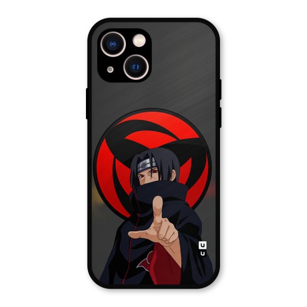 Itachi Uchiha With sharingan Metal Back Case for iPhone 13