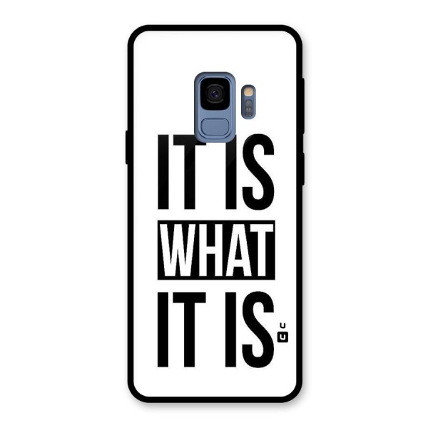 Itis What Itis Glass Back Case for Galaxy S9