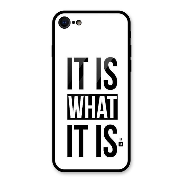 Itis What Itis Glass Back Case for iPhone SE 2020