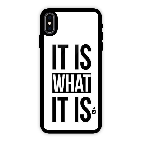 Itis What Itis Glass Back Case for iPhone XS Max