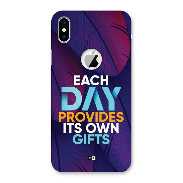 Its Own Gifts Back Case for iPhone XS Logo Cut