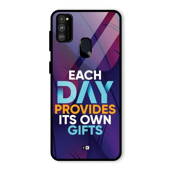 Its Own Gifts Glass Back Case for Galaxy M21