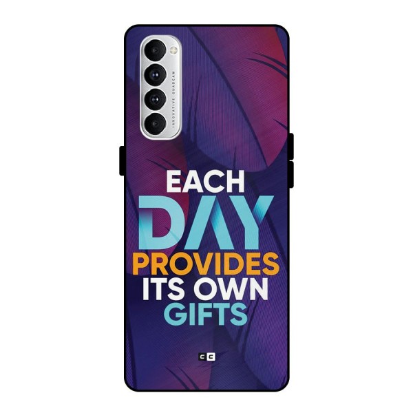 Its Own Gifts Metal Back Case for Oppo Reno4 Pro