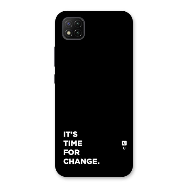 Its Time For Change Back Case for Poco C3