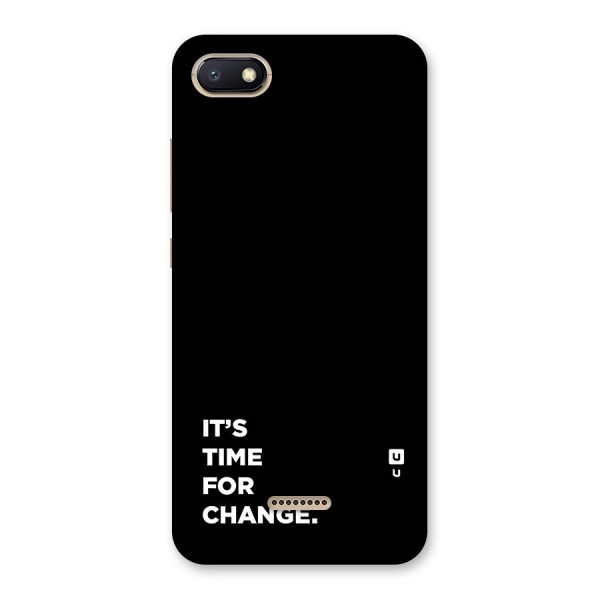 Its Time For Change Back Case for Redmi 6A