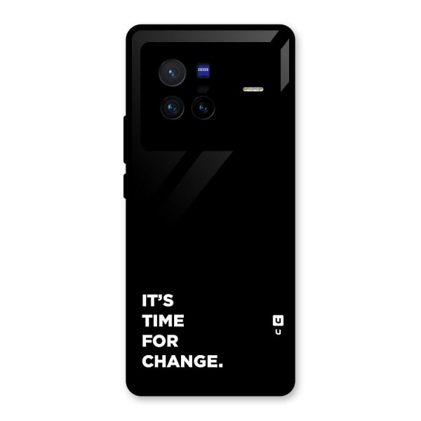 Its Time For Change Glass Back Case for Vivo X80
