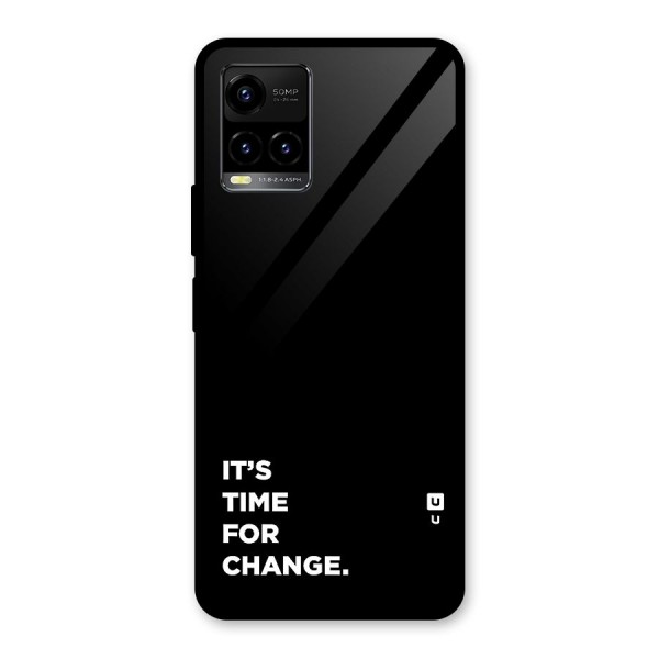 Its Time For Change Glass Back Case for Vivo Y21 2021