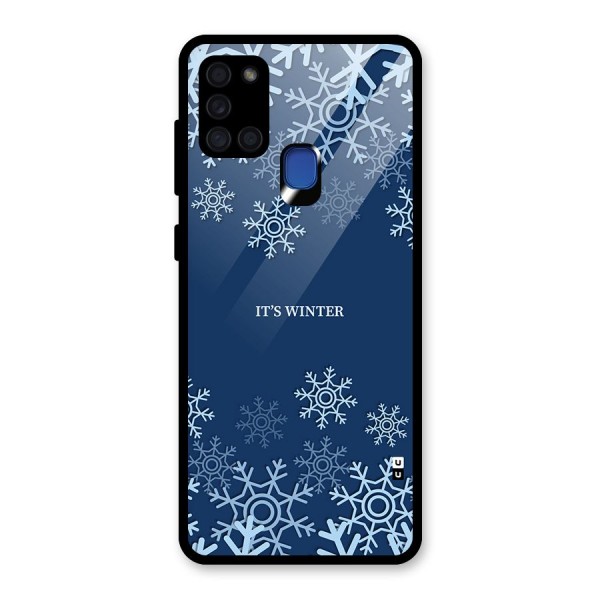 Its Winter Glass Back Case for Galaxy A21s