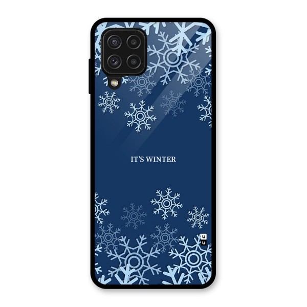 Its Winter Glass Back Case for Galaxy A22 4G