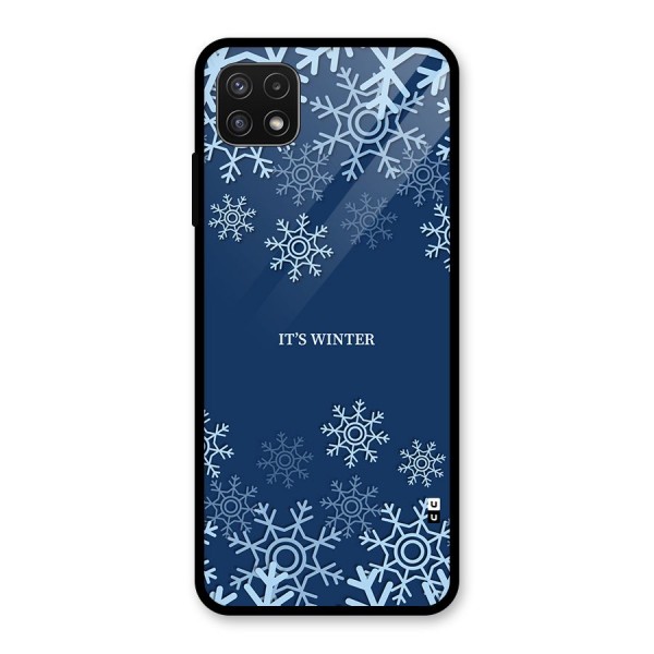 Its Winter Glass Back Case for Galaxy A22 5G