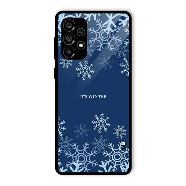 Its Winter Glass Back Case for Galaxy A73 5G