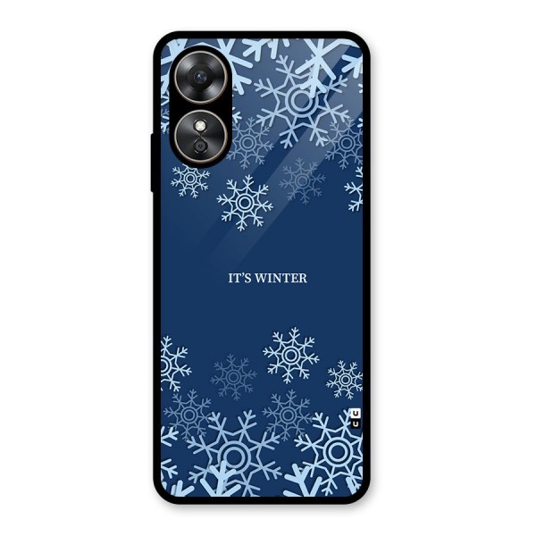 Its Winter Glass Back Case for Oppo A17