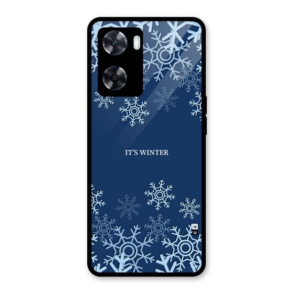 Its Winter Glass Back Case for Oppo A77