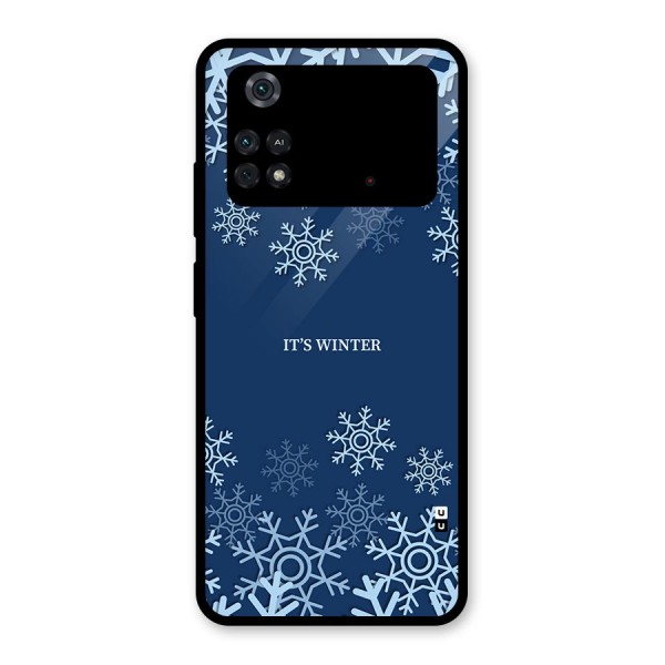 Its Winter Glass Back Case for Poco M4 Pro 4G