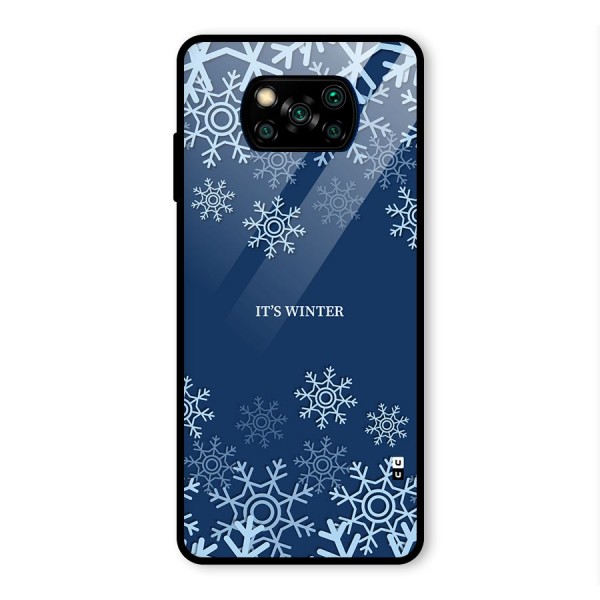 Its Winter Glass Back Case for Poco X3 Pro