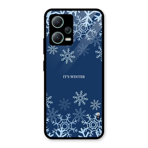 Its Winter Glass Back Case for Poco X5