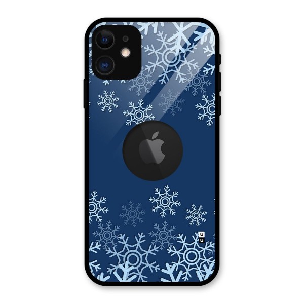 Its Winter Glass Back Case for iPhone 11 Logo Cut