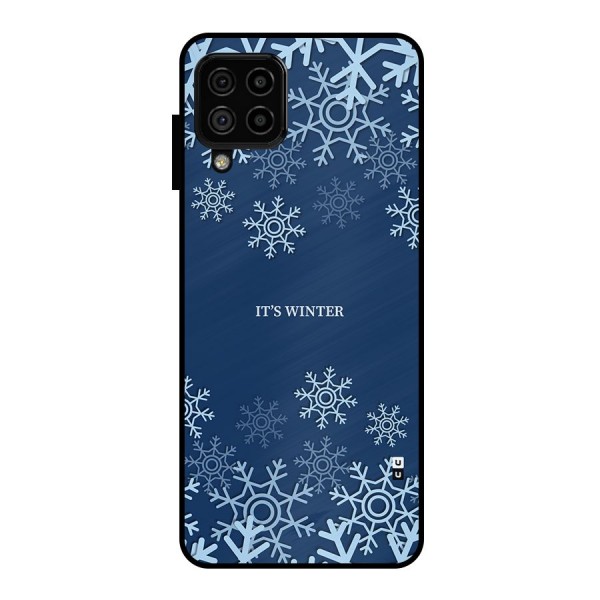 Its Winter Metal Back Case for Galaxy A22 4G