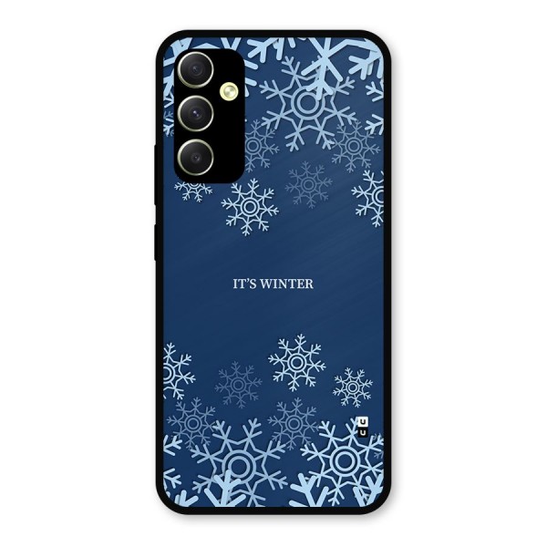 Its Winter Metal Back Case for Galaxy A34