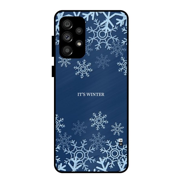 Its Winter Metal Back Case for Galaxy A73 5G