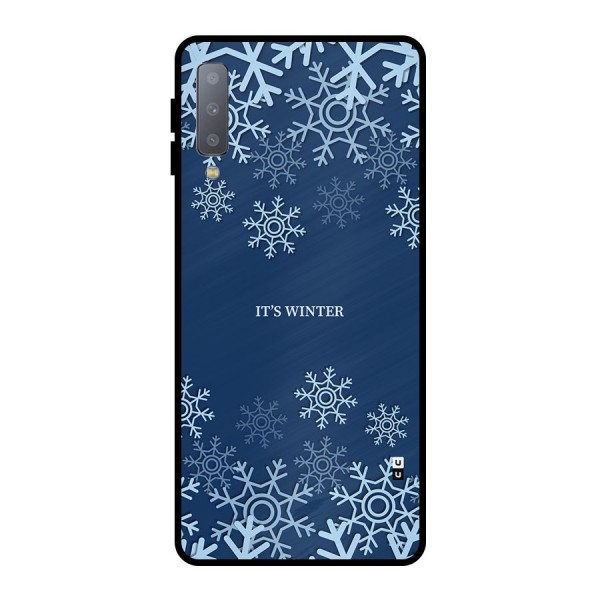 Its Winter Metal Back Case for Galaxy A7 (2018)