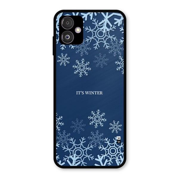 Its Winter Metal Back Case for Galaxy F14