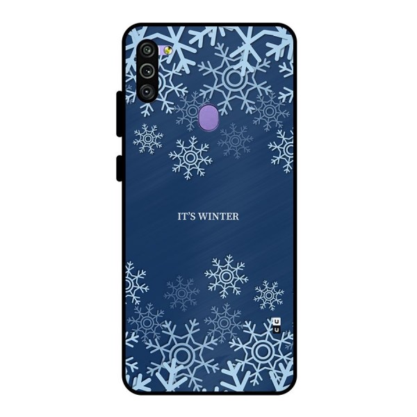 Its Winter Metal Back Case for Galaxy M11