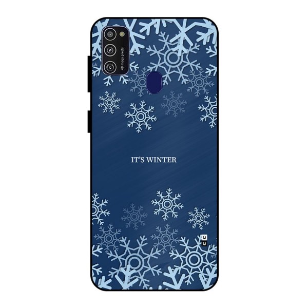 Its Winter Metal Back Case for Galaxy M21