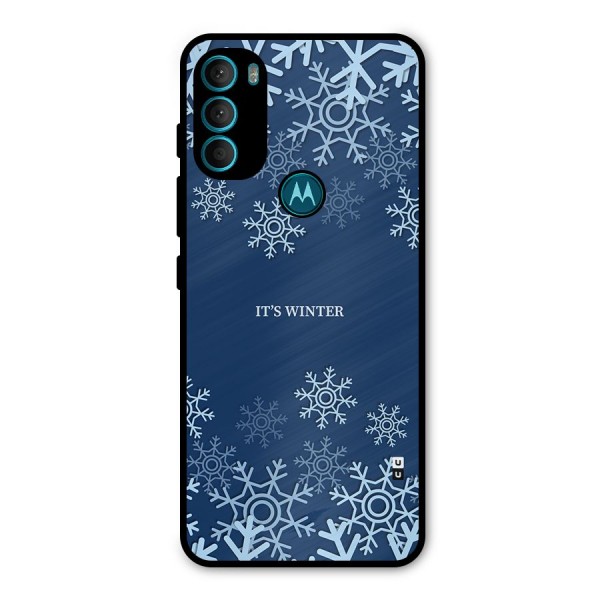 Its Winter Metal Back Case for Moto G71 5G