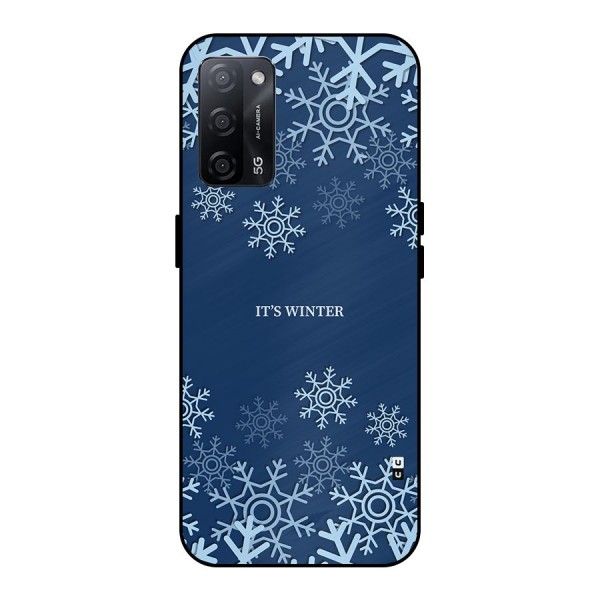 Its Winter Metal Back Case for Oppo A53s 5G