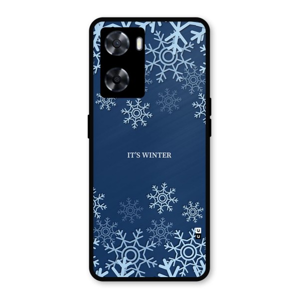 Its Winter Metal Back Case for Oppo A77