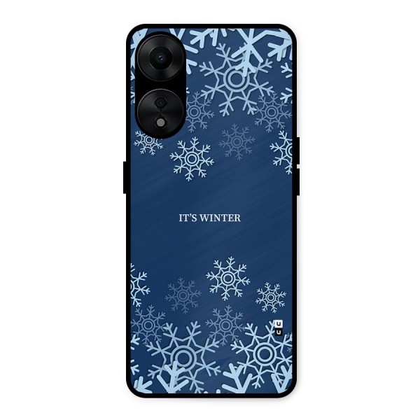 Its Winter Metal Back Case for Oppo A78 5G