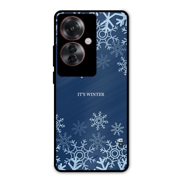 Its Winter Metal Back Case for Oppo F25 Pro