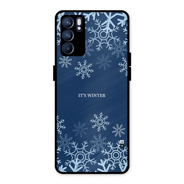 Its Winter Metal Back Case for Oppo Reno6 5G