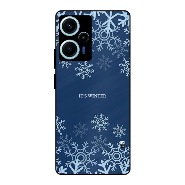 Its Winter Metal Back Case for Poco F5