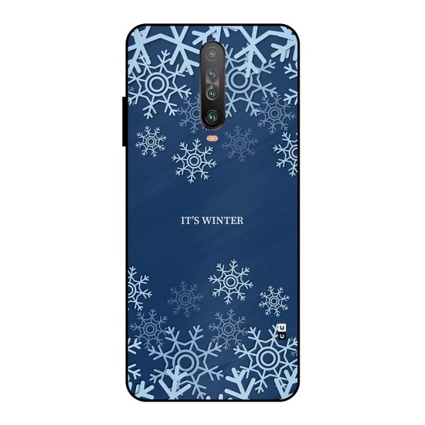 Its Winter Metal Back Case for Poco X2