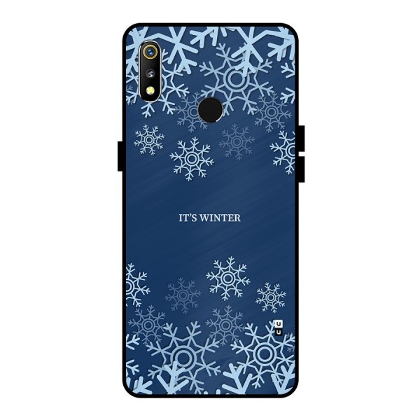 Its Winter Metal Back Case for Realme 3i