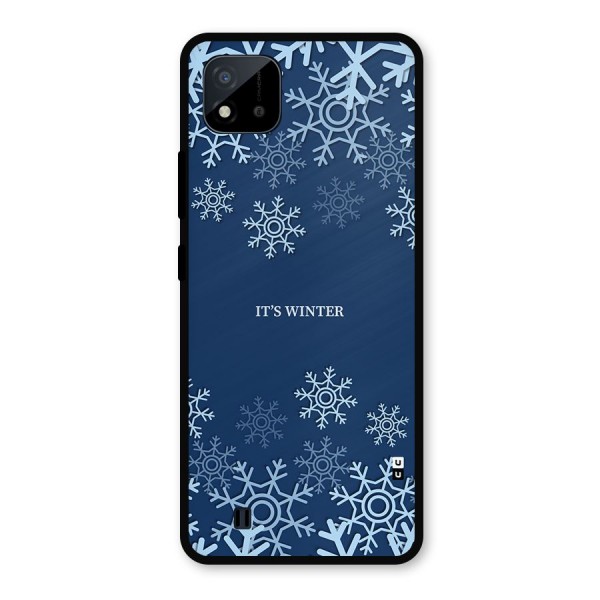 Its Winter Metal Back Case for Realme C11 2021