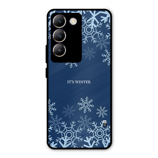 Its Winter Metal Back Case for Vivo T3 5G