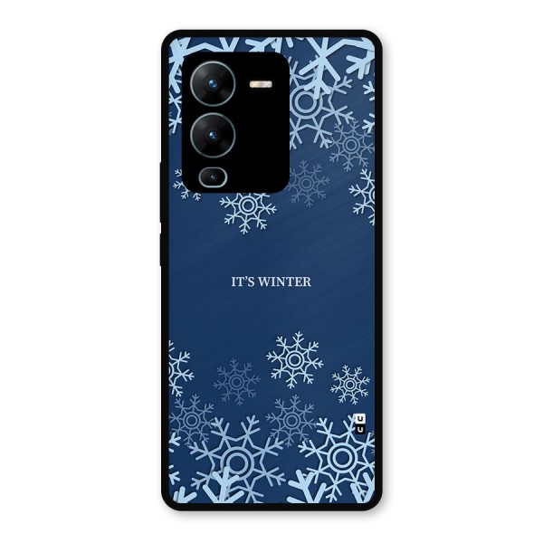 Its Winter Metal Back Case for Vivo V25 Pro