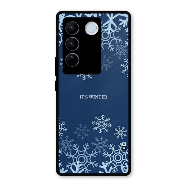 Its Winter Metal Back Case for Vivo V27