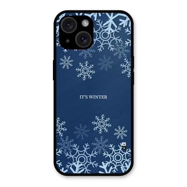 Its Winter Metal Back Case for iPhone 15