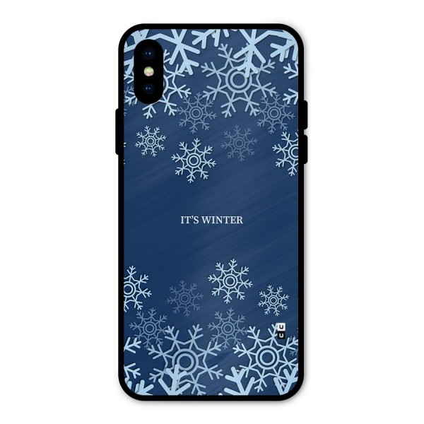 Its Winter Metal Back Case for iPhone X