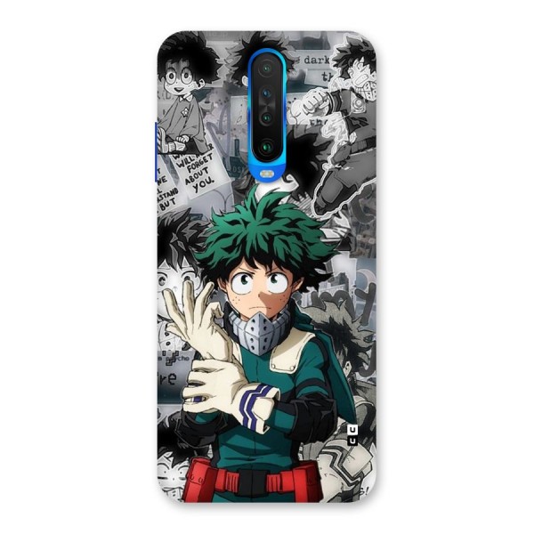 Izuku Midoriya Back Case for Poco X2