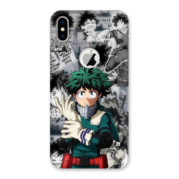 Izuku Midoriya Back Case for iPhone XS Logo Cut