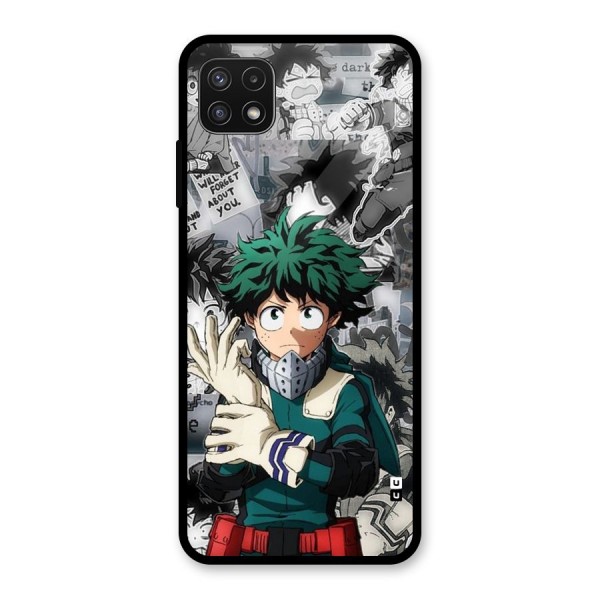 Izuku Midoriya Glass Back Case for Galaxy A22 5G